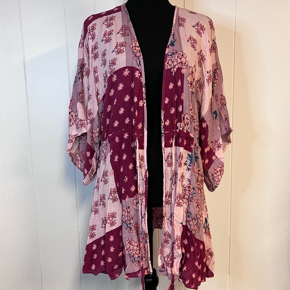 Hinge patchwork Kimono